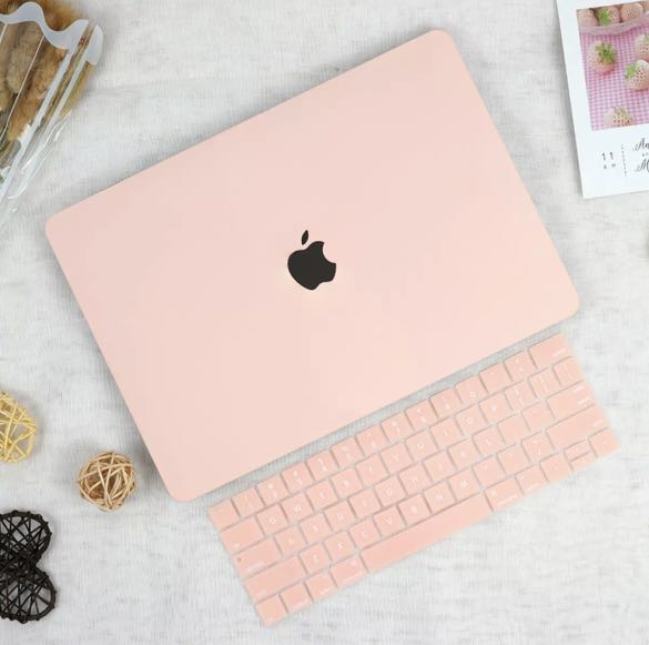 BRAND NEW Laptop Cover Baby Pink MacBook Air 13 Case 2018 2019 Model A1932
