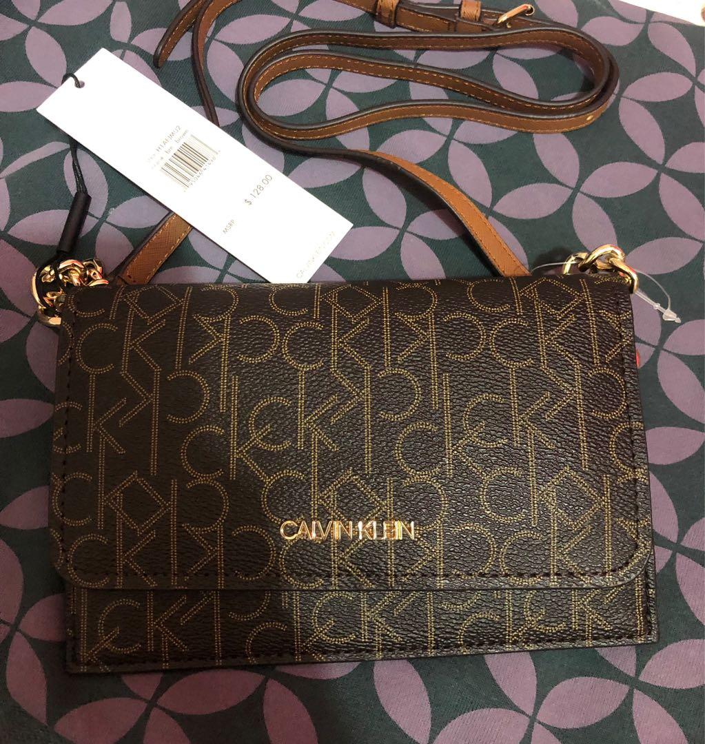 Calvin klein sling wallet clearance