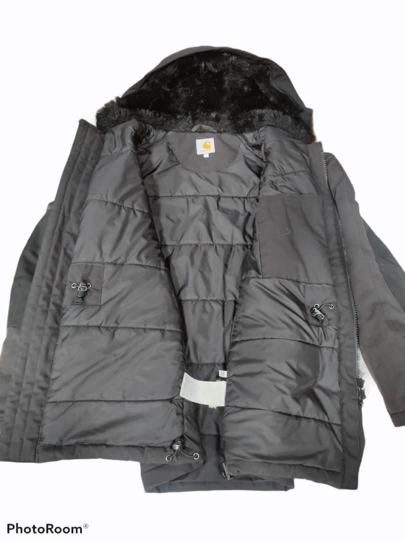 Carhartt Wip Trapper Parka Jacket Black Detroit Duck Active