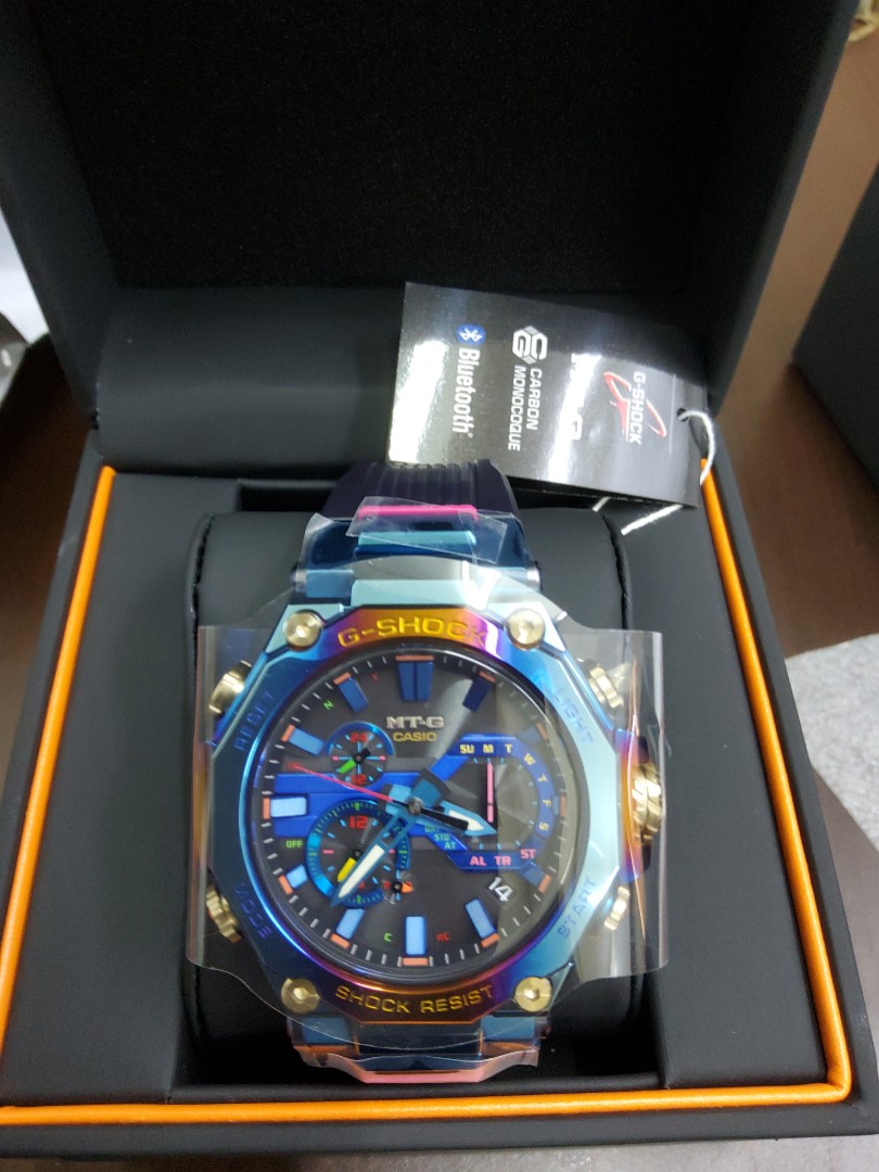 Casio G Shock Blue Phoenix Rainbow Ip Limited Edition Mtg Mt G Watch Mtg B00ph 2a Luxury Watches On Carousell