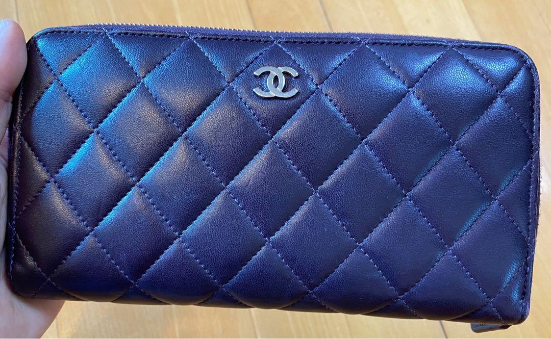 Chanel wallet purple Clearance