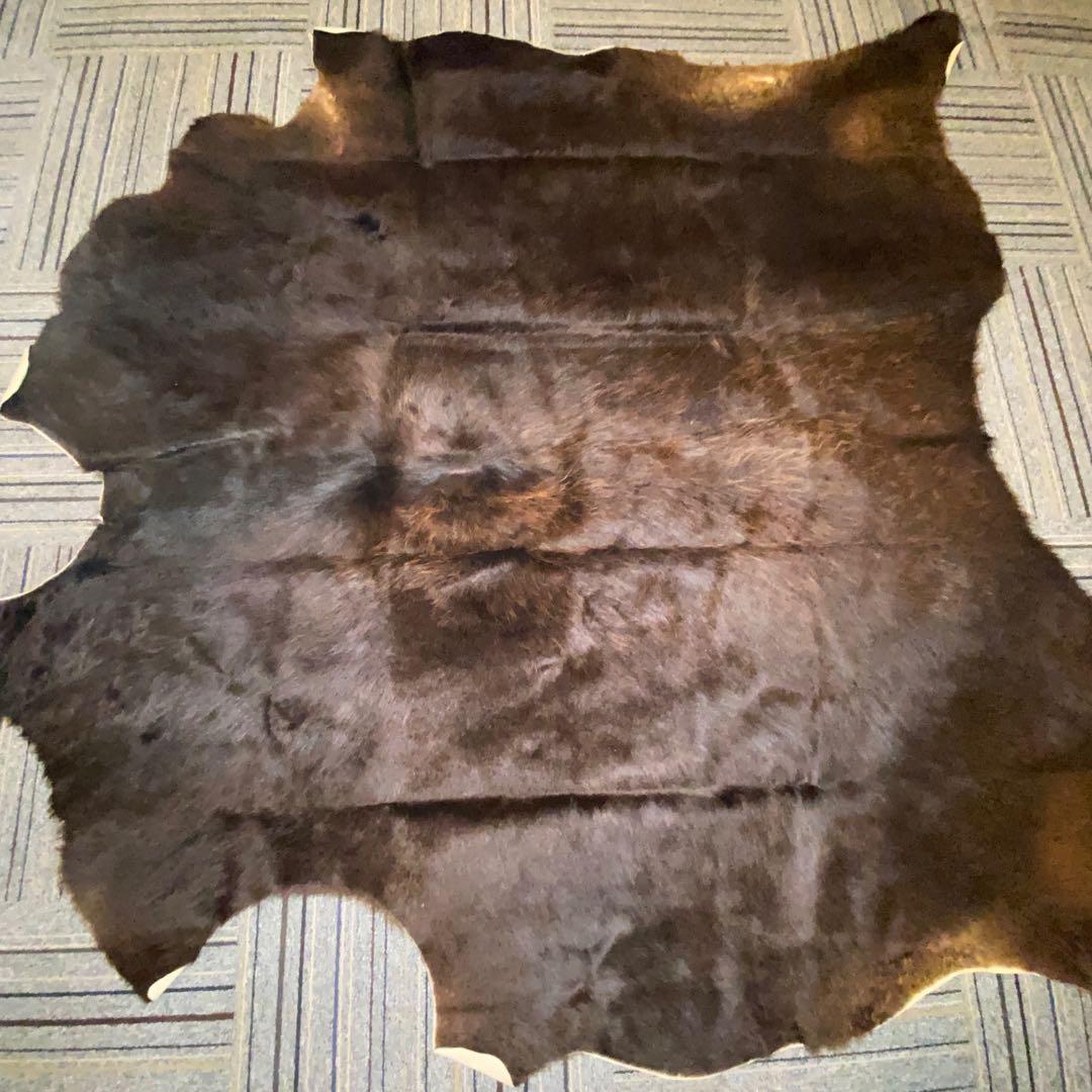 Cowhide Leather Skin Rug, Home u0026 Furniture, Home Décor on Carousell