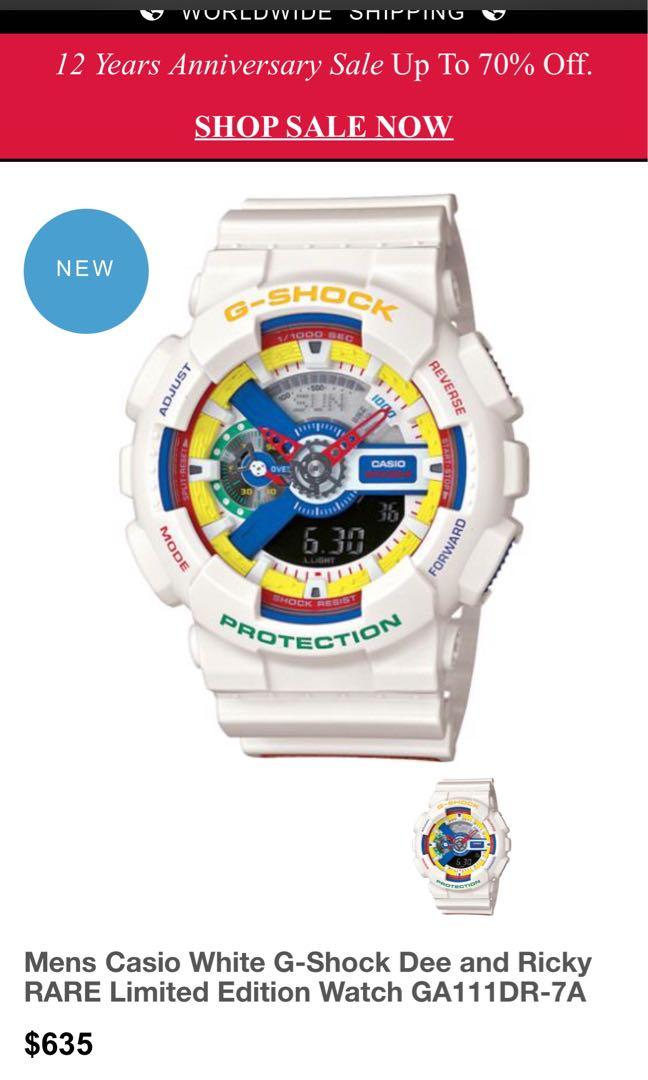 Dee and Ricky g Shock white watches Men s Fashion Watches Accessories Watches on Carousell