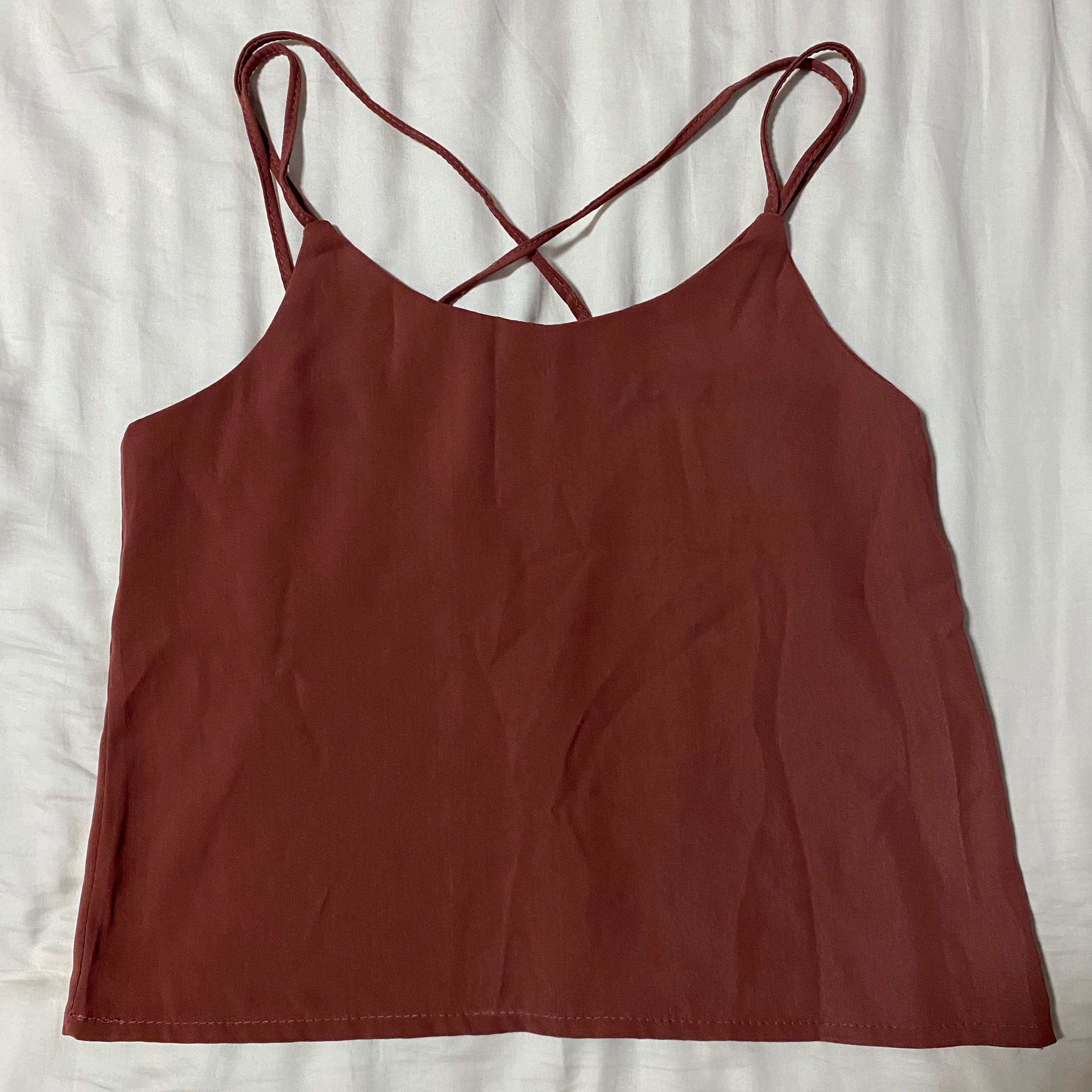 pink spaghetti strap top