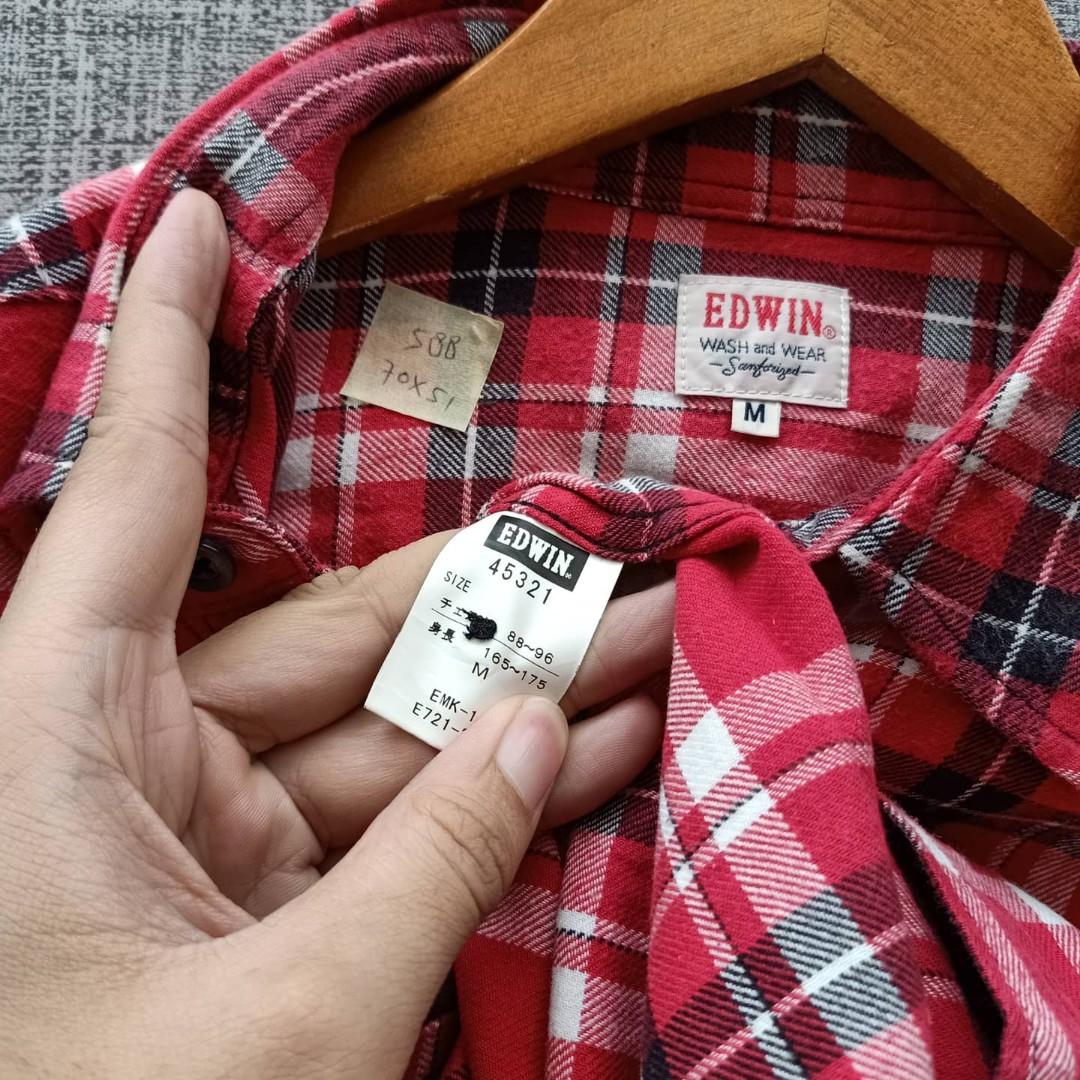 Edwin kemeja flannel shirt