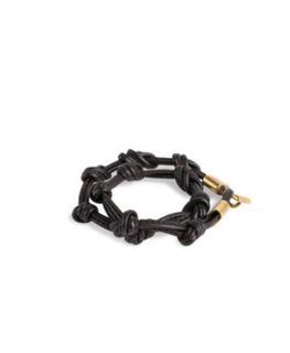 Excellent condition Authentic  YSL double tour knotted bracelet - no more inclusions  Double-tour knotted bracelet from Yves 💲aint Laurent is crafted in dark brown leather designed with loop fastener and gold-tone hardware with embossed logo on one end.