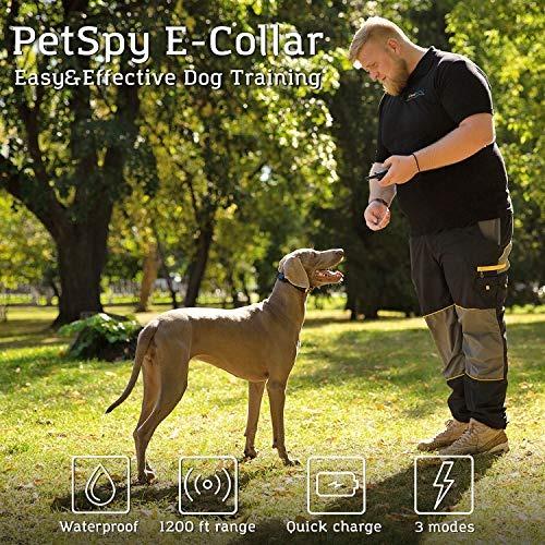 FreeDelivery PetSpy P320 Dog Shock Collar for 1200ft Remote
