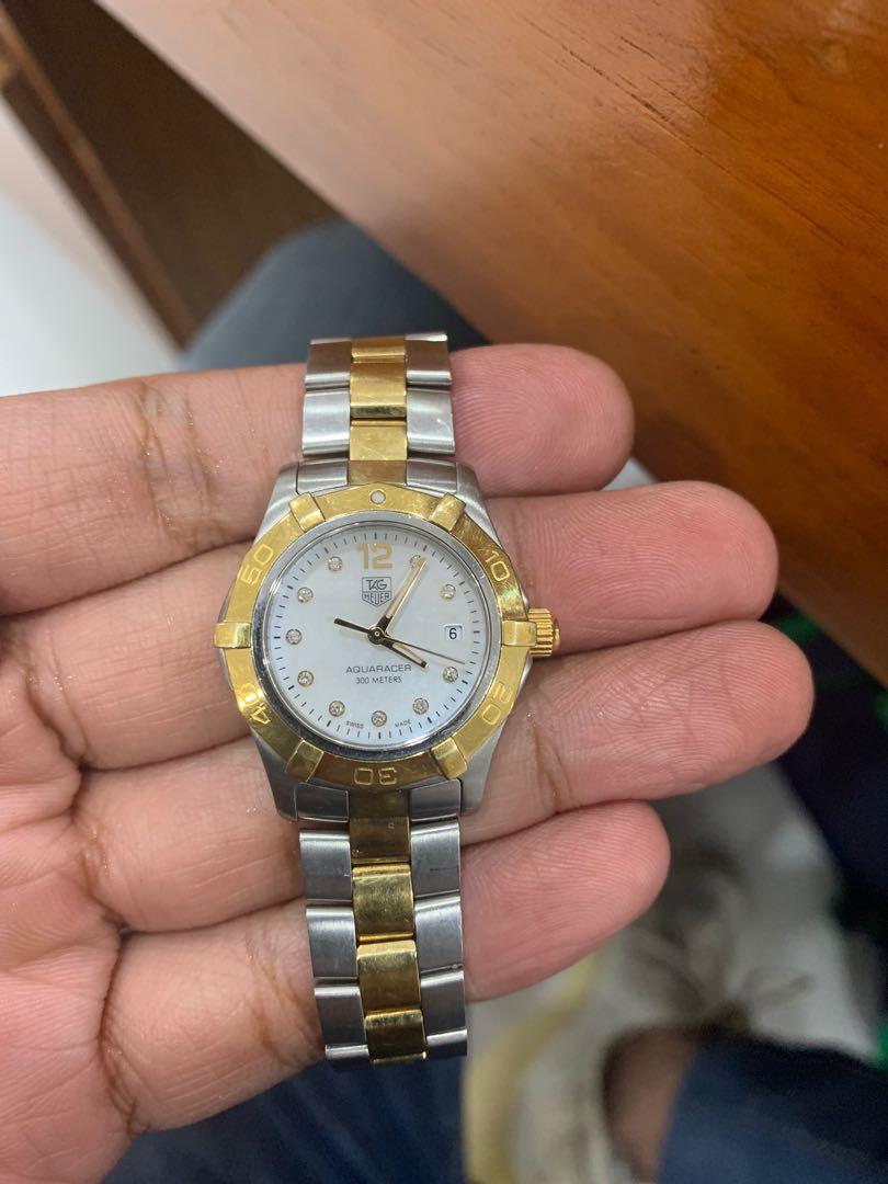 Tag heuer aquaracer top ladies two tone