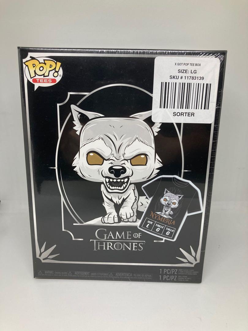 Funko Pop Nymeria Pop Tee sealed Large (Category: Designer & Blind Box Toys) located in Quezon City. Submitted by iamdaomingsi (Listing ID 1094193091, Image 1). Description: .