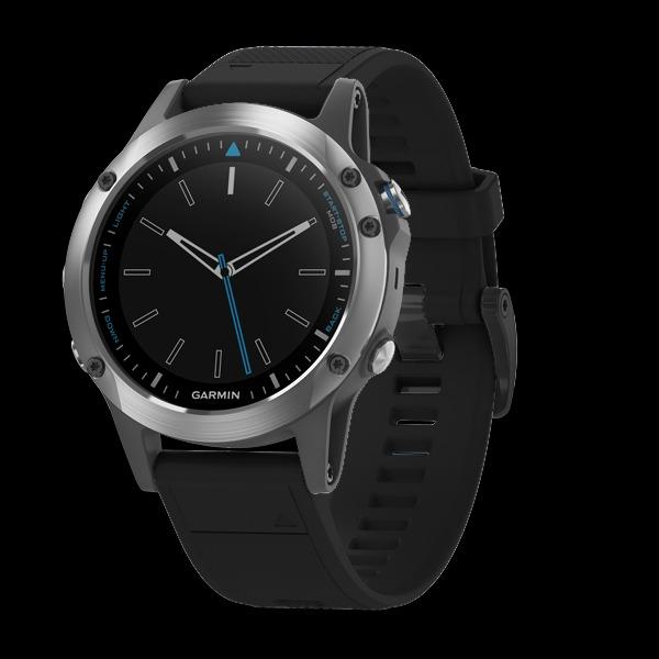 Garmin Quatix 5 Sapphire Asia Black Silicone Band Mobile Phones