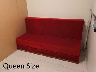 Heavy Duty Sofa Beds Queen & King (Corduroy, Red)