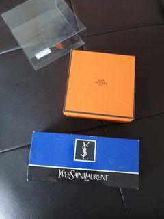 Authentic Yves Saint Laurent and Hermes box case and glasses pouch etc. -  authentic