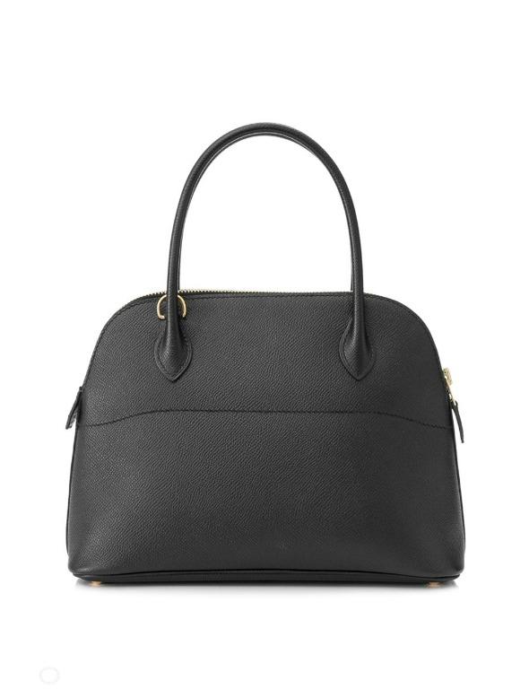 Hermes Bolide 27 Black Epsom Gold Hardware