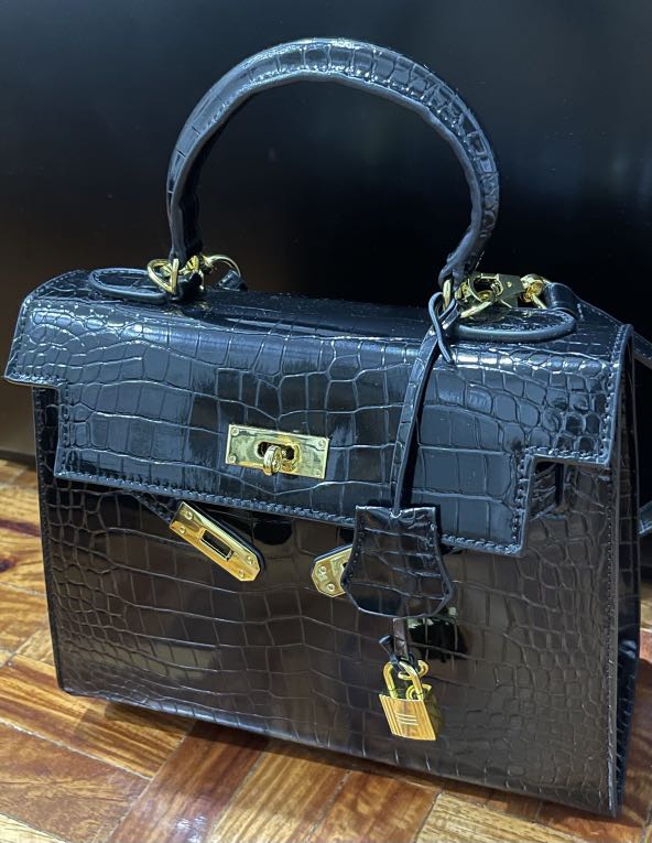 Hermes kelly crocs skin, Luxury, Bags & Wallets on Carousell
