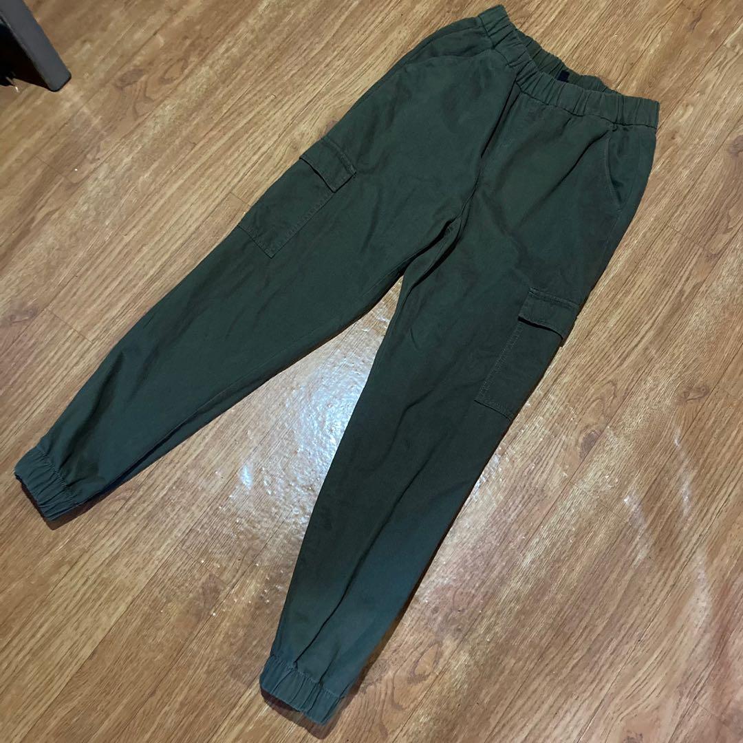 Army Green Cargo Pants, Women's Fashion, Bottoms, Other Bottoms on