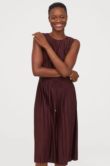 H&m maroon dress sale