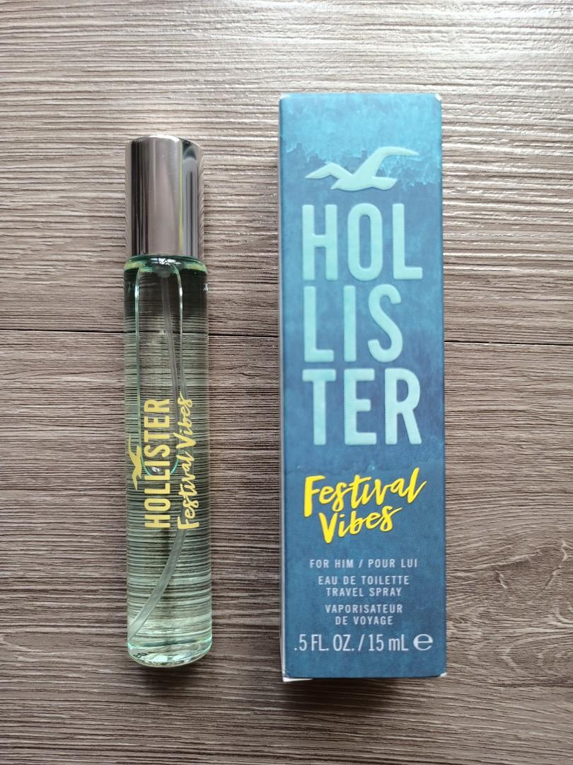 Hollister Festival Vibes For Her Edp (15ml) + Festival Vibes For Him Edt  (15ml）, Beauty & Personal Care, Fragrance & Deodorants on Carousell