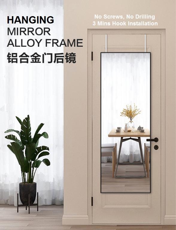 Hook Hanging Over The Door Mirror Furniture Home Living Home Decor Mirrors On Carousell