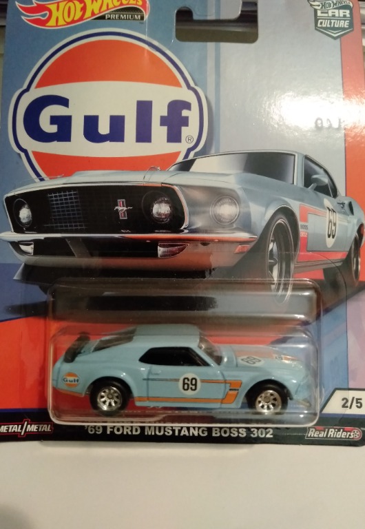 Hot Wheels 69 Ford Mustang Boss 302 Gulf Edition Premium Hobbies And Toys Toys And Games On 2456