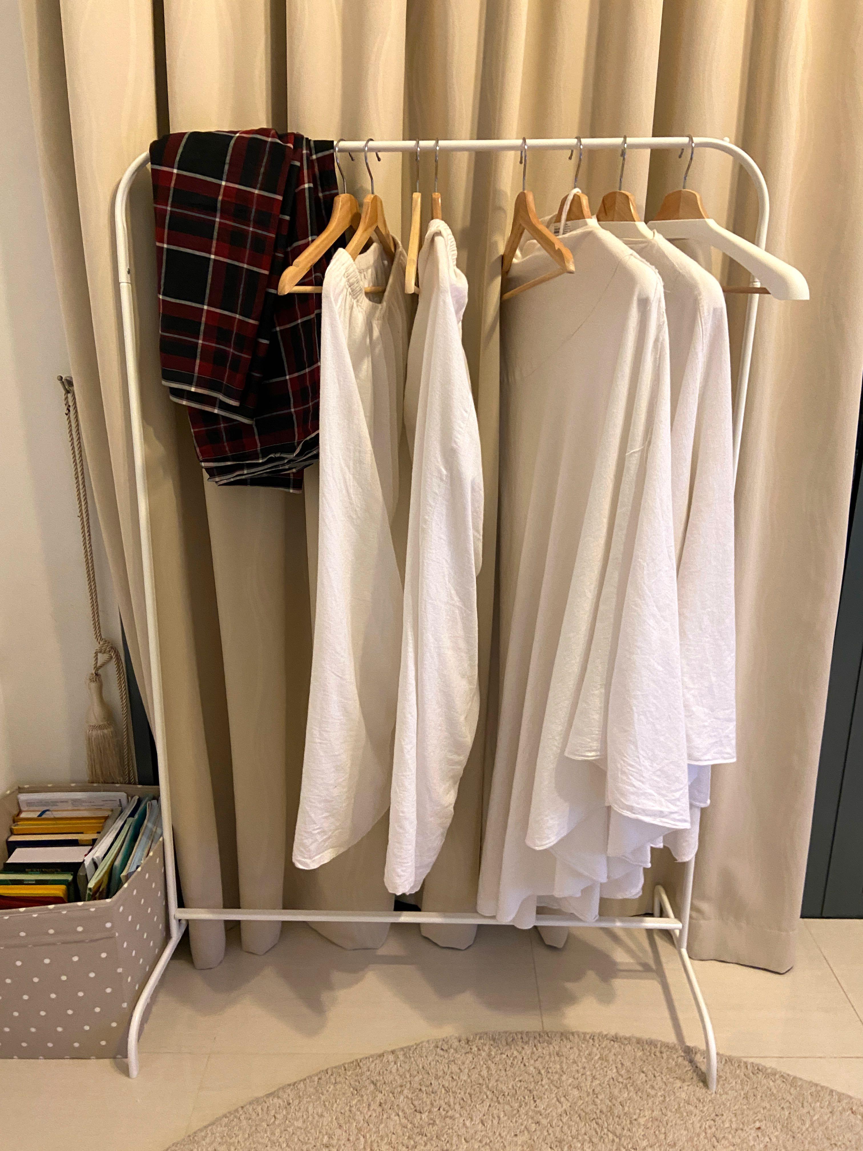 IKEA Clothes Rack and Hangers Furniture Home Living Furniture Shelves Cabinets Racks on Carousell