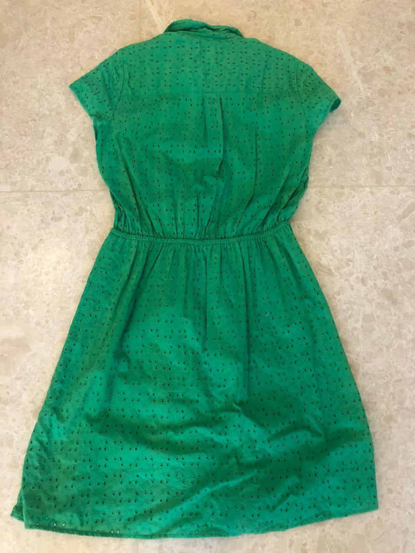 Green dress xs clearance