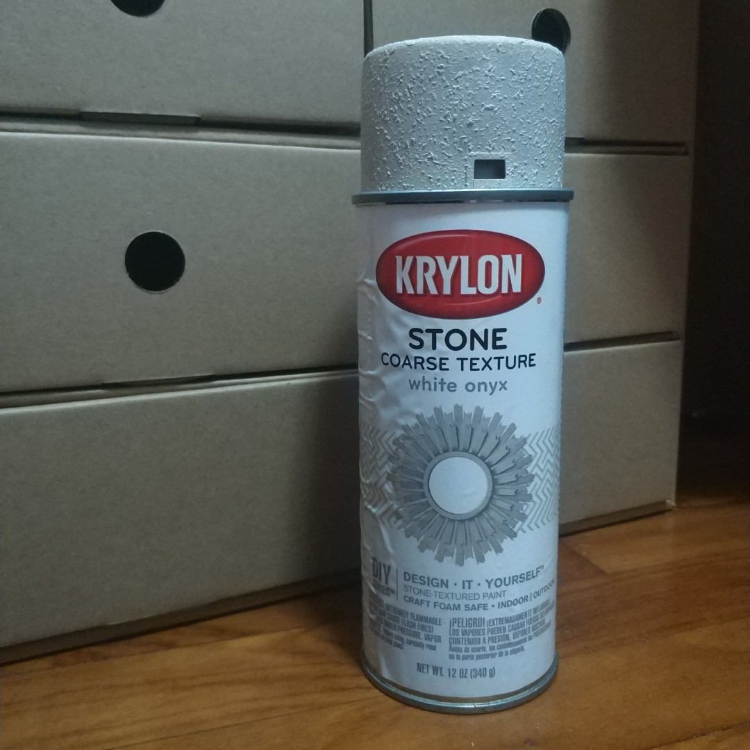 Krylon Make It Stone Spray Paint - White Onyx, 12 oz can