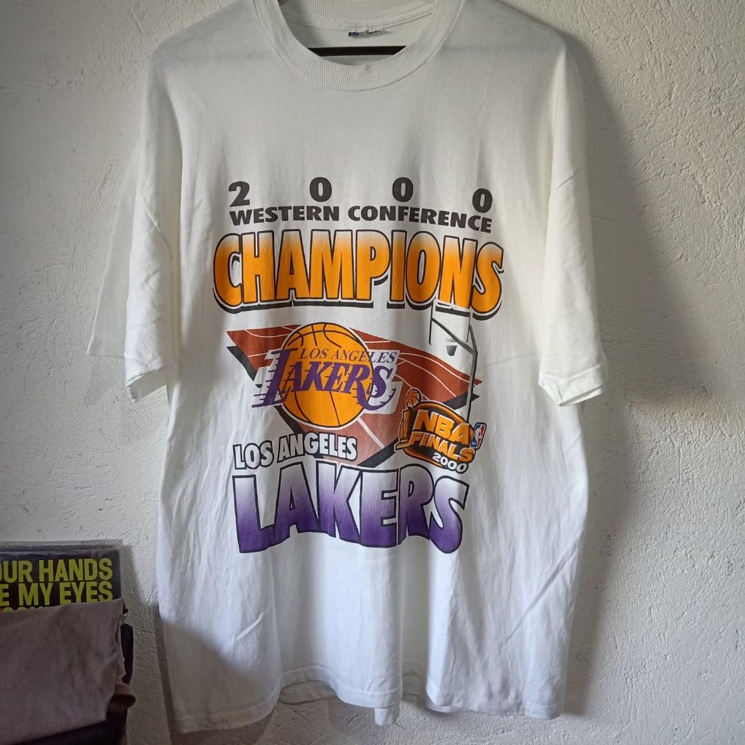Nike Lakers championship shirt (white), Men's Fashion, Tops & Sets, Tshirts  & Polo Shirts on Carousell
