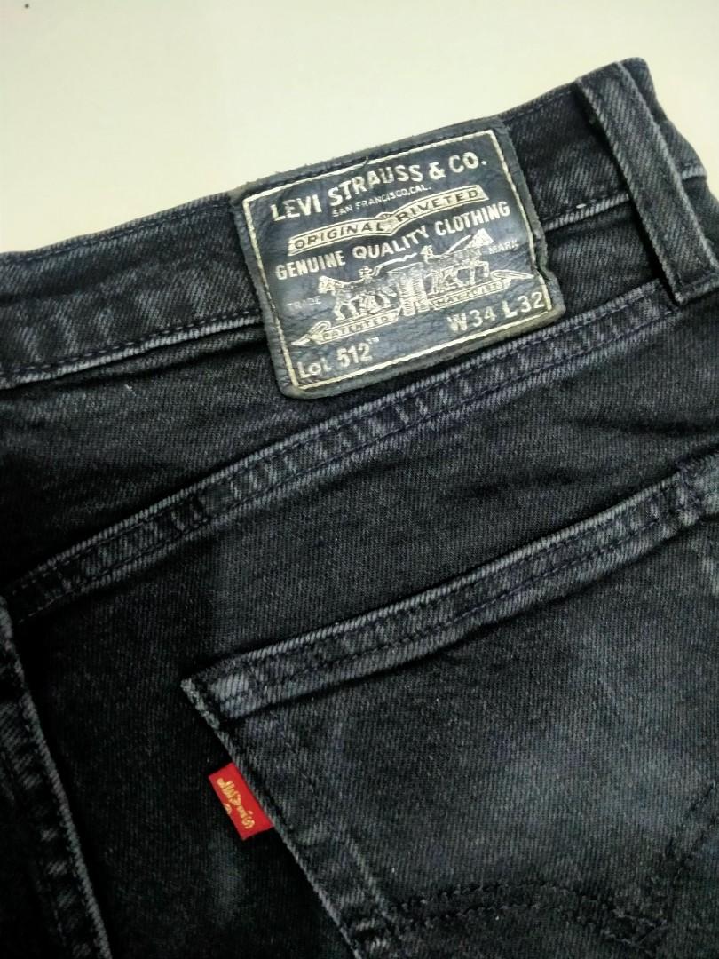 Levis 512 Big E . Gold Selvedge, Men's Fashion, Bottoms, Jeans on Carousell