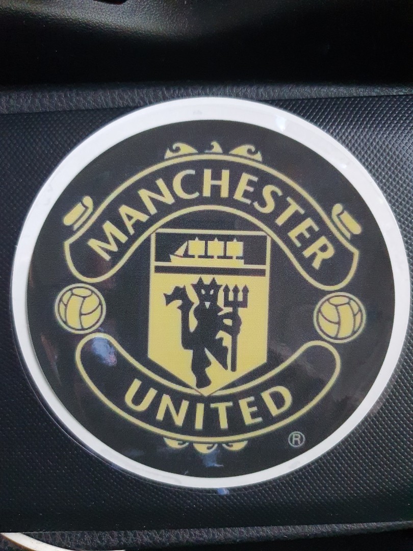 Manchester United car decal, Car Accessories, Accessories on Carousell