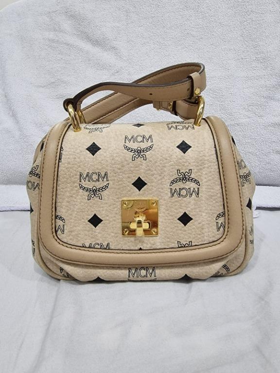 Mcm best sale bag cognac