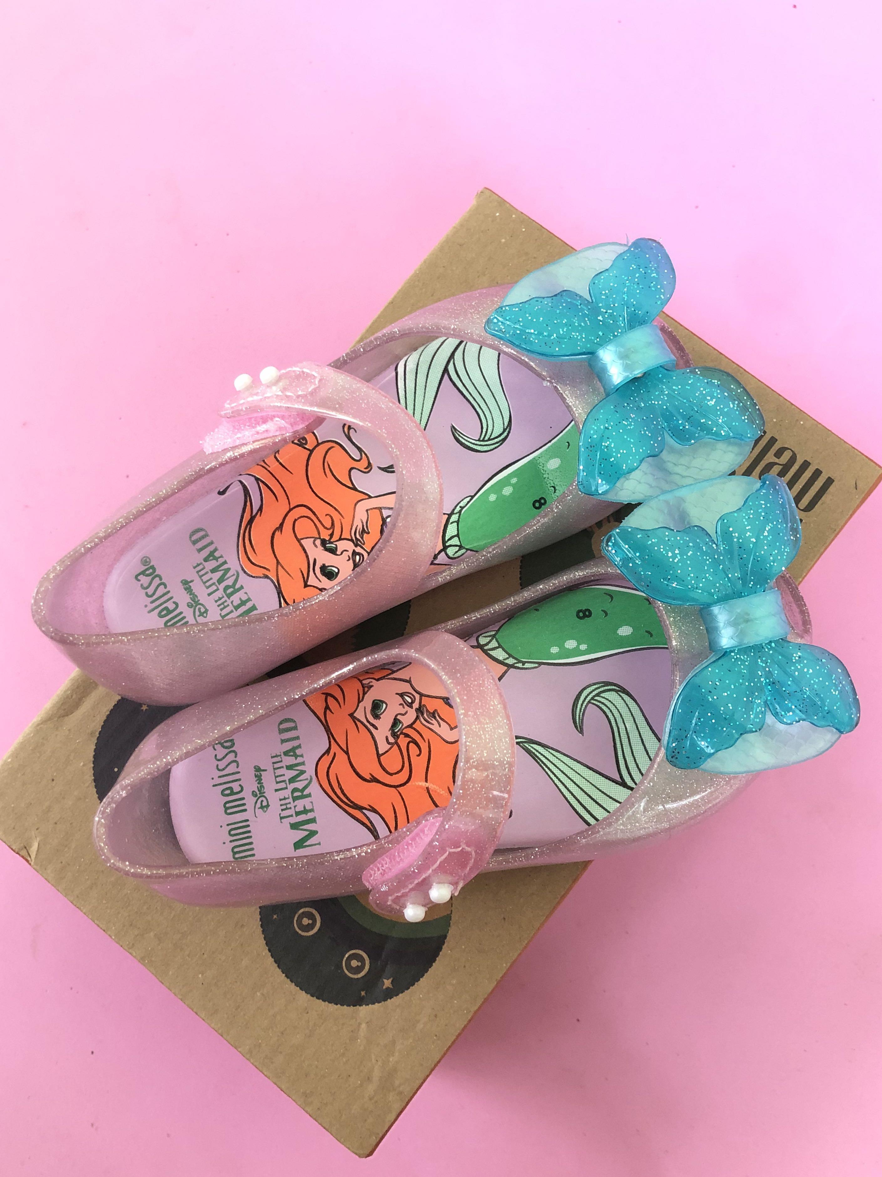 Mini Melissa Little Mermaid, Fesyen Wanita, Sepatu di Carousell