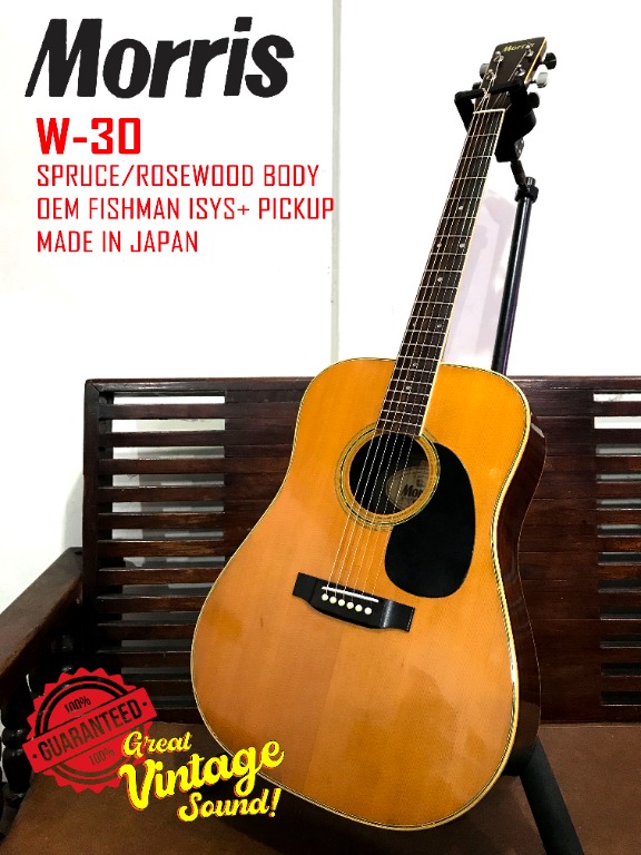 モーリス morris アコースティックギター w-30 - 弦楽器、ギター