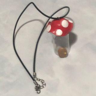 mushroom house viel necklace container