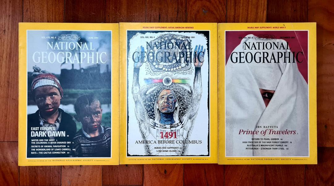 National Geographic 1991, Hobbies & Toys, Books & Magazines, Magazines
