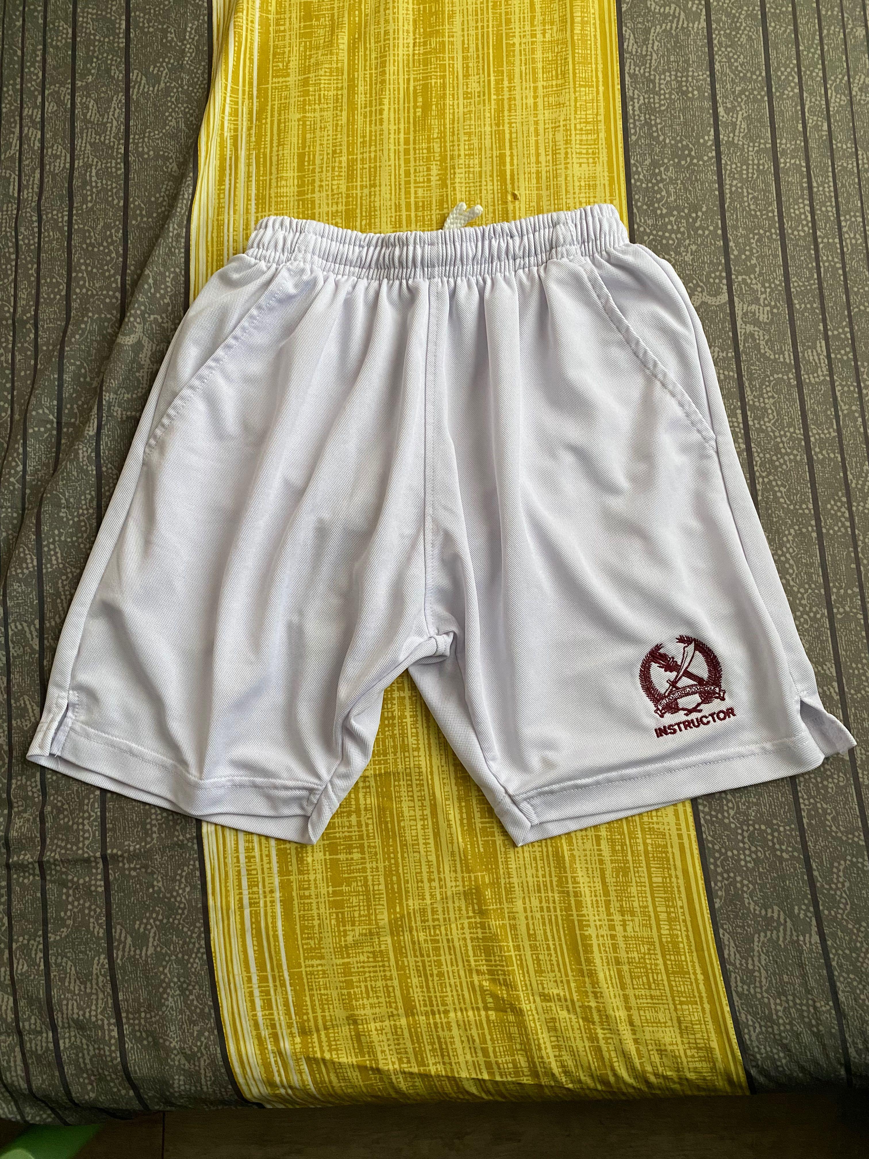White activewear shorts clearance