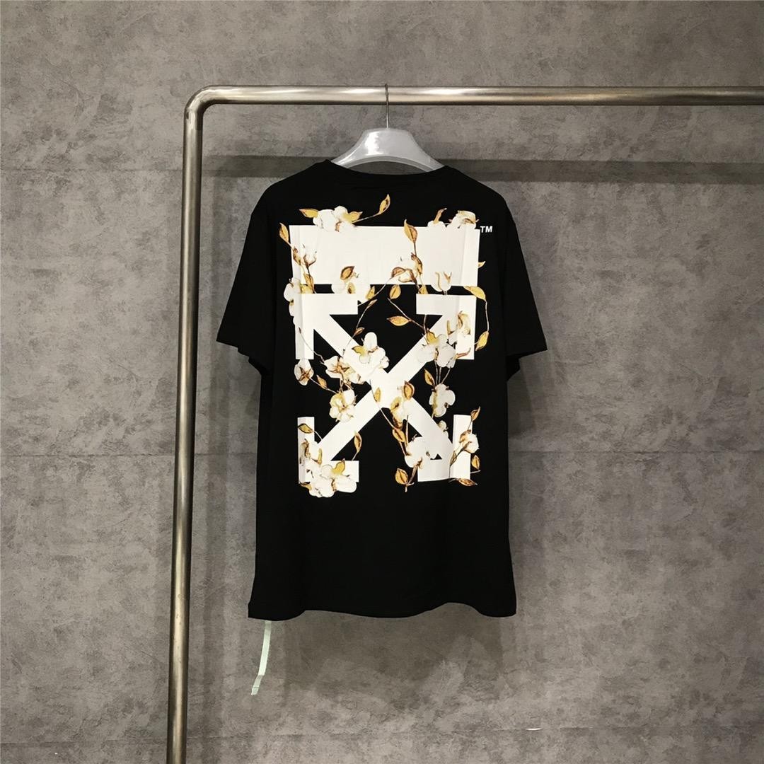 Off white deals flower shirt