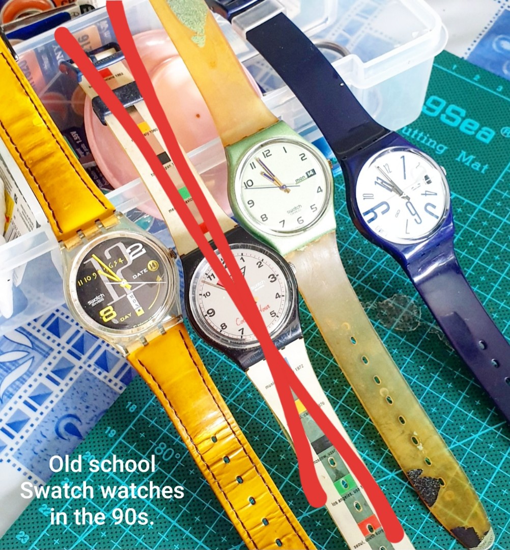 Old vintage Swatch quartz watch in the 90s. All in working condition. What  u see what u get., Men's Fashion, Watches \u0026 Accessories, Watches on  Carousell