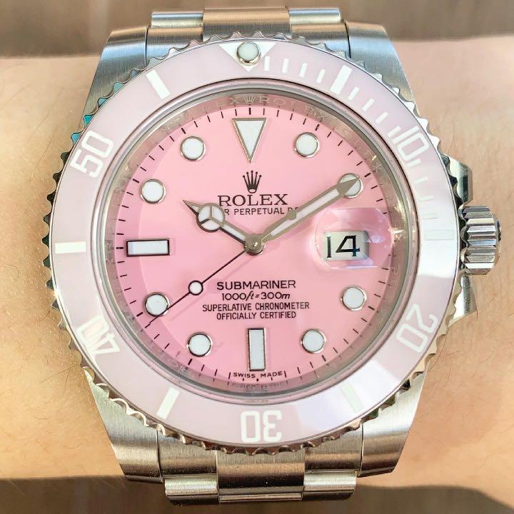SOLD ONLY 1 in SG Rolex Submariner Baby Pink