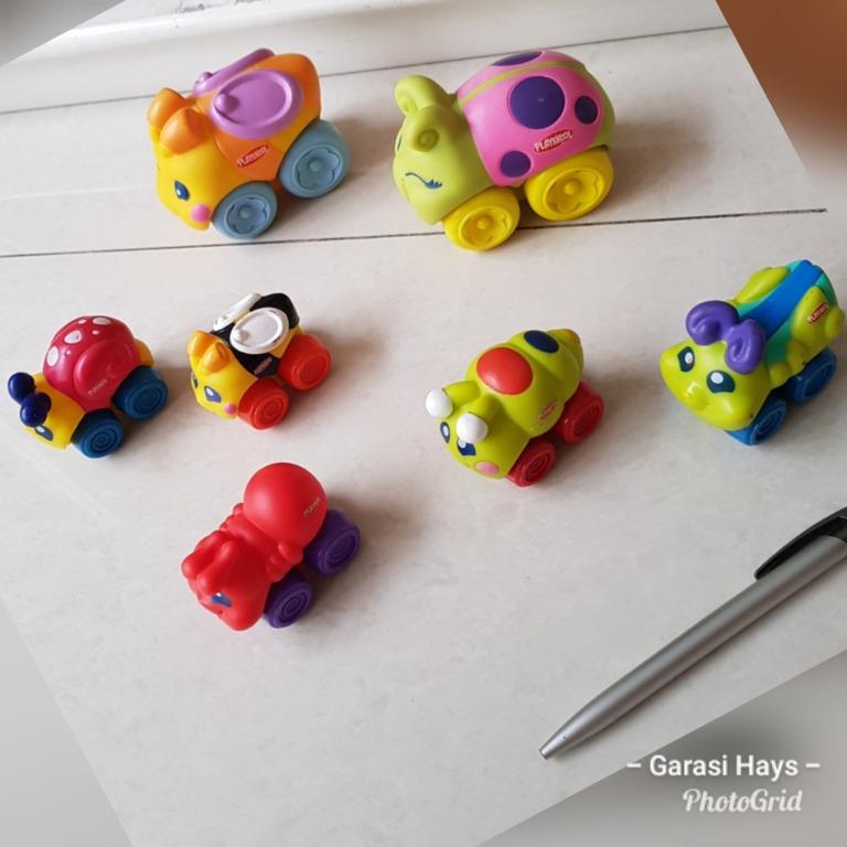 Original Playskool Wheel Pals Bugs 7 pcs, Bayi & Anak, Mainan & Baby ...