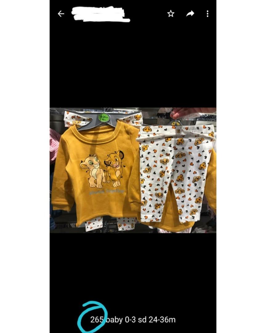 Original Primark x Disney The Lion King Simba Set Sweatshirt & Long