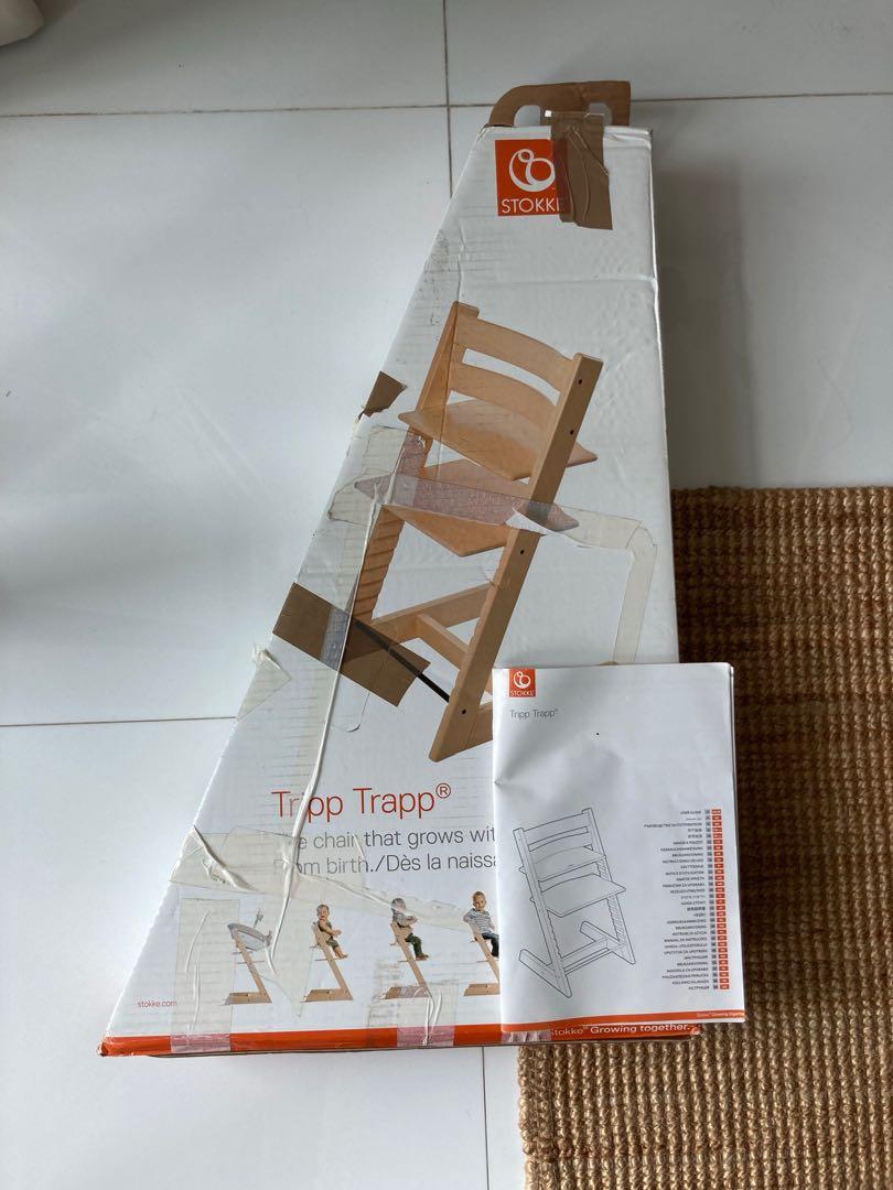 Original Stokke Tripp Trapp Chair and original box and instructions