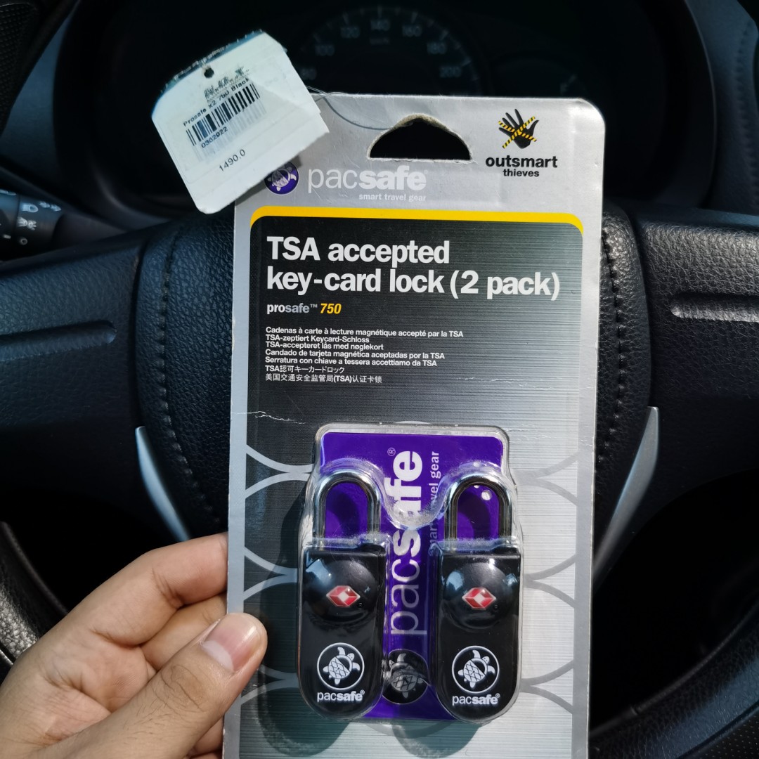 Pacsafe key card 2025 lock