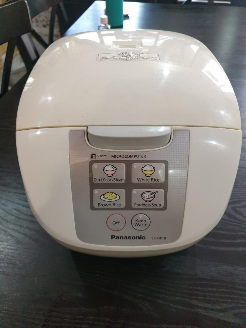 Panasonic SRDF181 rice cooker 1.8 litre, TV & Home Appliances, Kitchen