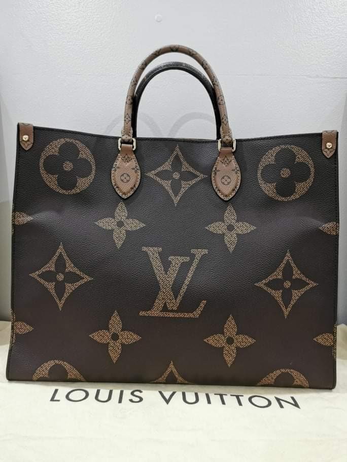 Preloved Louis Vuitton Limited Edition Red and Black Crafty Giant Monogram Onthego GM Tote FN2250 091323