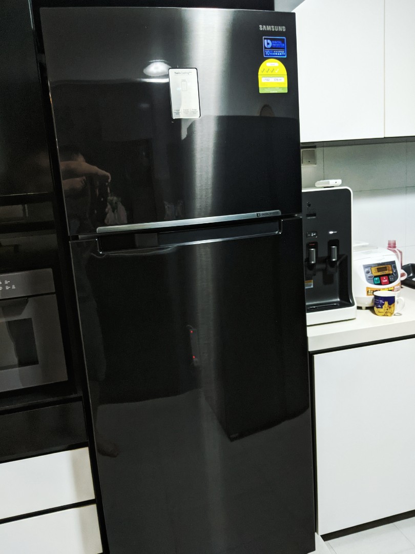 Samsung refrigerator online black glass