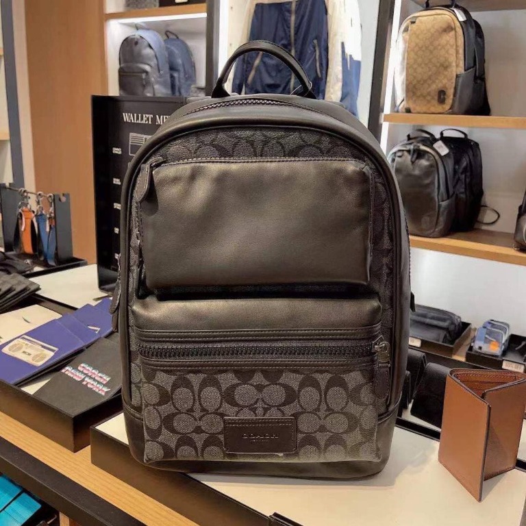 (PREORDER) COACH Rider Backpack In Signature Canvas C4145 C4144