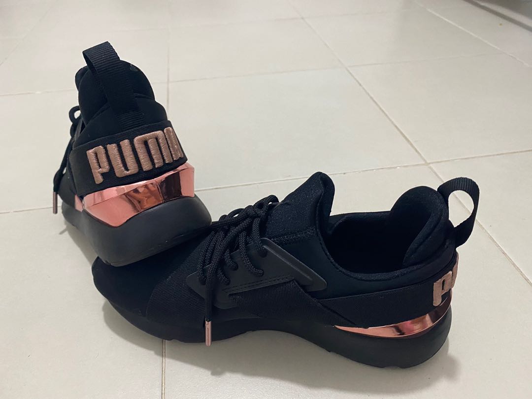 Puma shoes online black rose gold