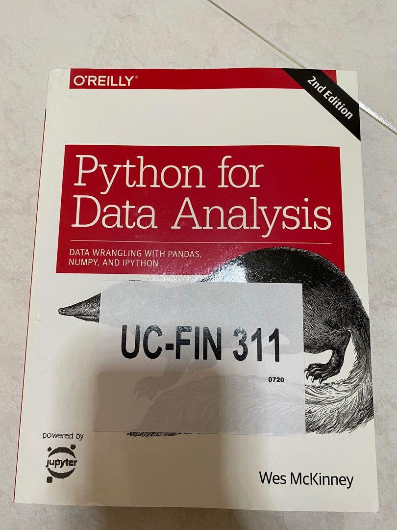 Python for Data Analysis (Category: Textbooks) located in Singapore. Submitted by shopwithmeeeeeeee (Listing ID 1094211601, Image 1). Description: Brand new, never touch before.