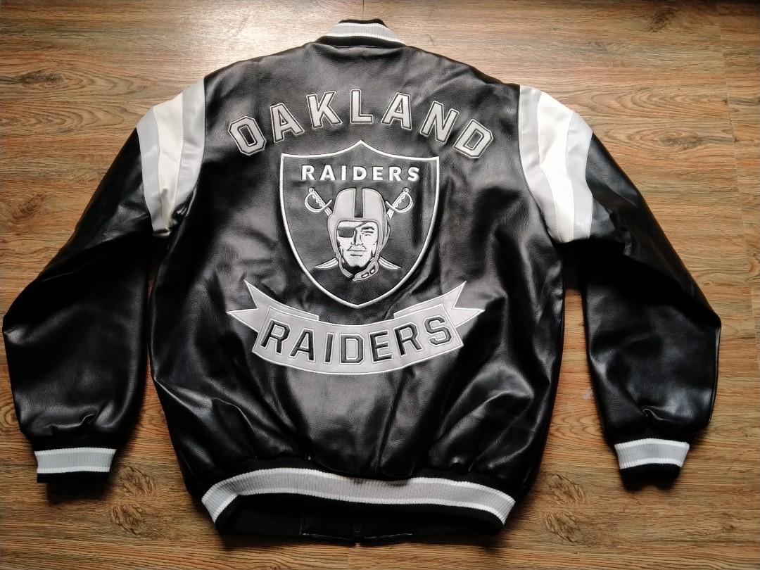 Leather outlet raiders jacket