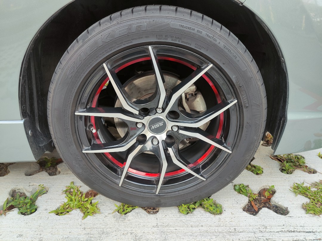 Rims and Tyre 205/50/16, Car Accessories, Tyres & Rims on Carousell